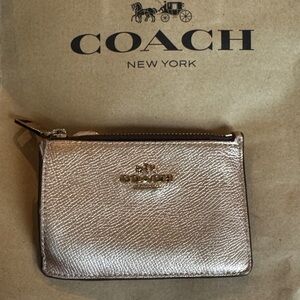 Coach Shimmering Gold Wristlet